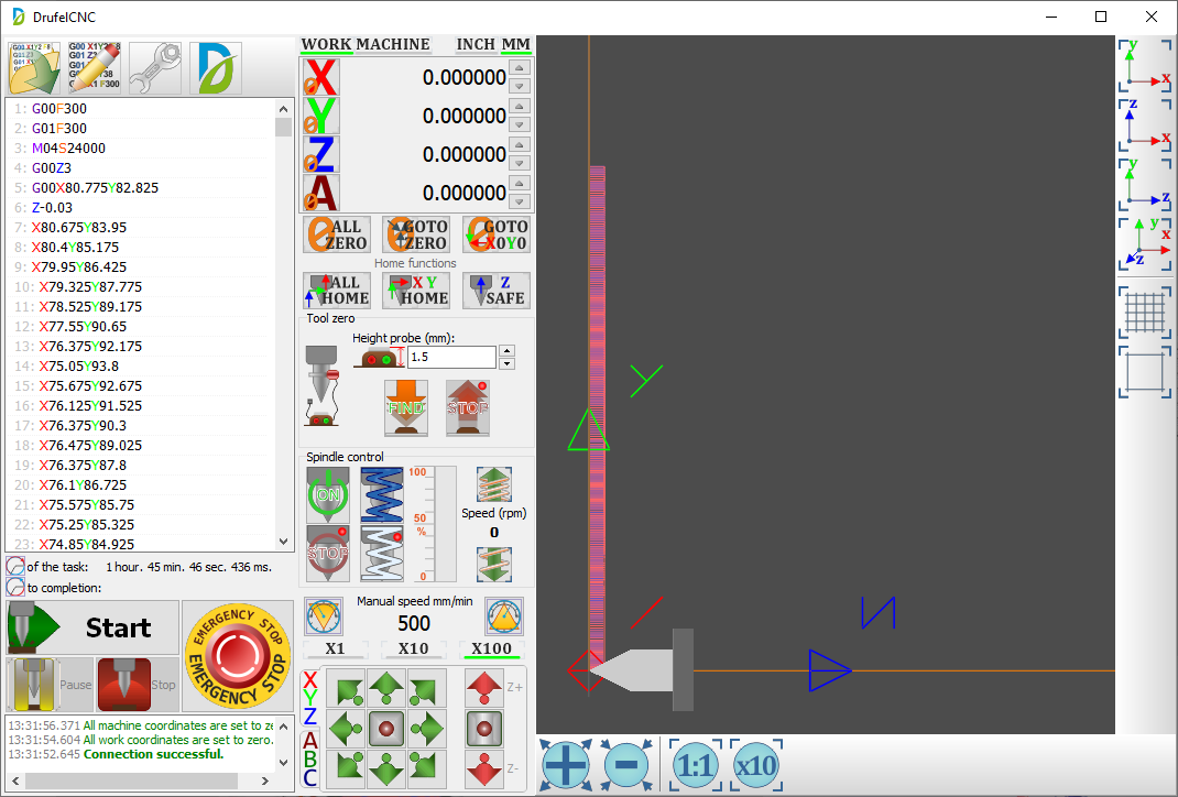 View the ZY plane in 3D